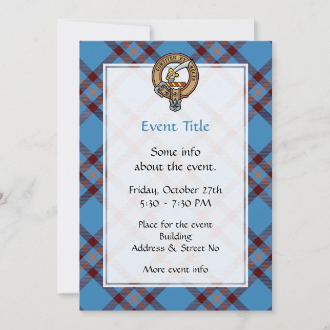 Clan Elliot Crest Invitation (Front)