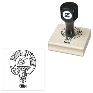 Clan Elliot Crest Rubber Stamp