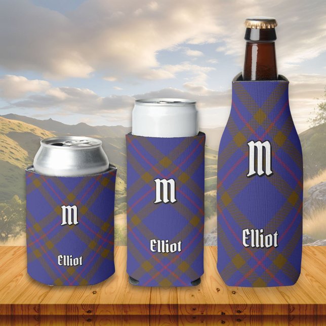 Clan Elliot Modern Tartan Can Cooler (Creator Uploaded)