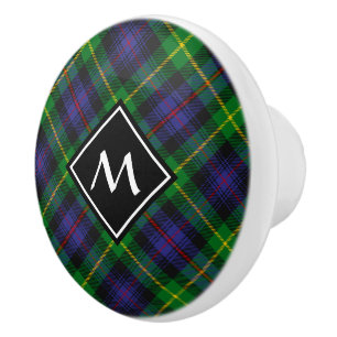 Clan Farquharson Tartan Ceramic Knob