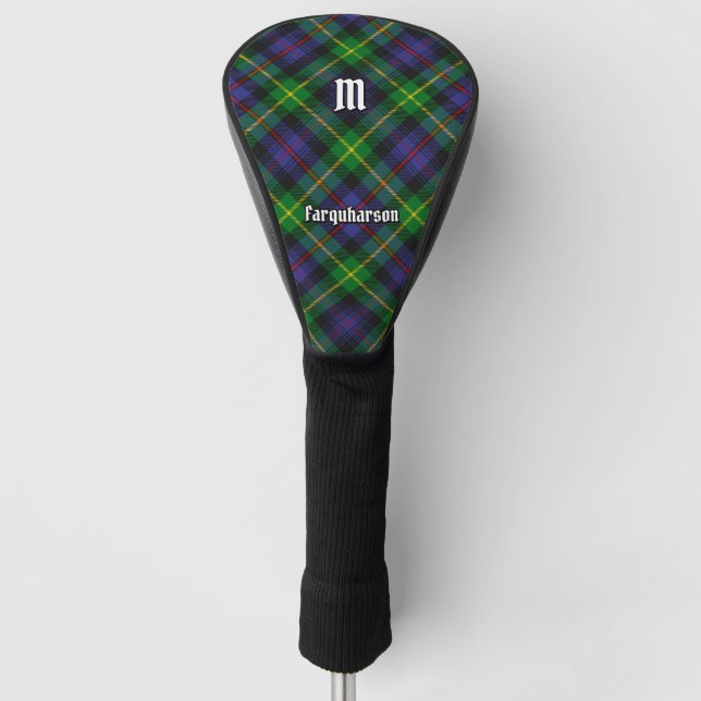 Clan Farquharson Tartan Golf Head Cover (Front)