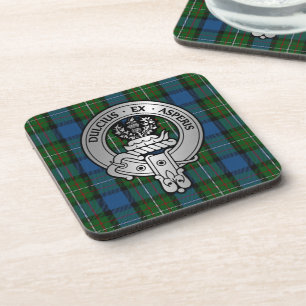 Clan Ferguson Crest & Atholl Tartan Coaster