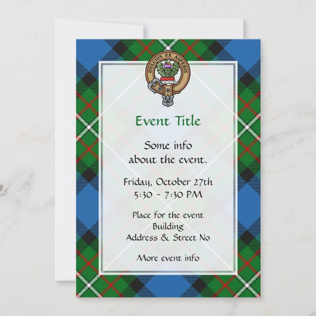 Clan Ferguson Crest Invitation (Front)