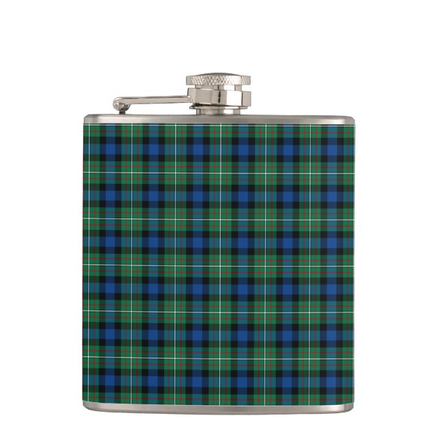 Clan Ferguson Tartan Hip Flask (Front)