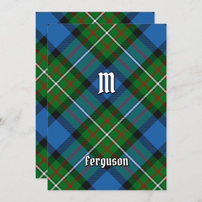 Clan Ferguson Tartan Invitation (Front/Back)