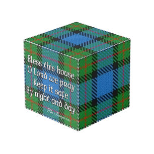 Clan Fergusson Ferguson Tartan House Blessing Cube