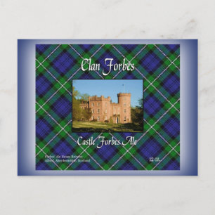 Clan Forbes Castle Forbes Ale Postcard