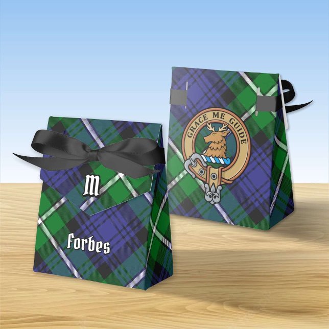 Clan Forbes Crest over Tartan Favour Box (Creator Uploaded)