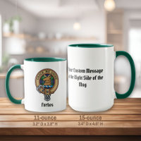 Clan Forbes Crest over Tartan