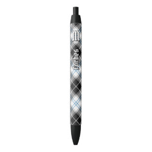 Clan Forbes Dress Tartan Black Ink Pen
