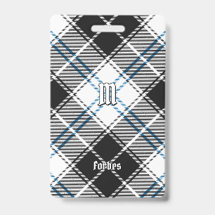 Clan Forbes Dress Tartan ID Badge