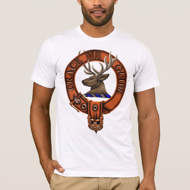 Clan Forbes Family Crest and Targe T-Shirt (Front)