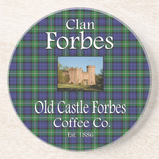 Clan Forbes Old Castle Forbes Coffee Co. Coaster (Front)