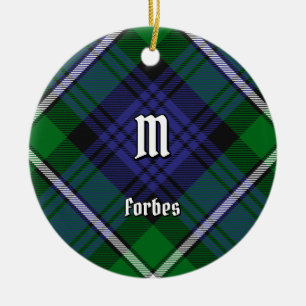 Clan Forbes Tartan Ceramic Ornament