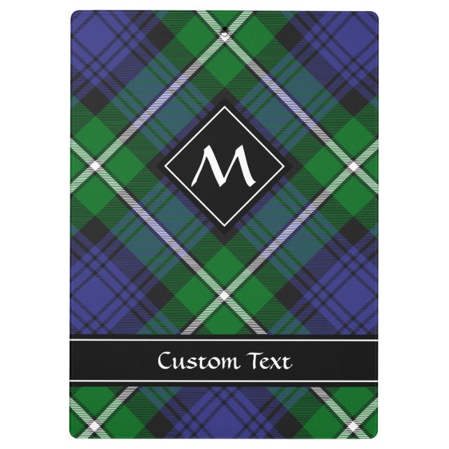 Clan Forbes Tartan Clipboard (Back)