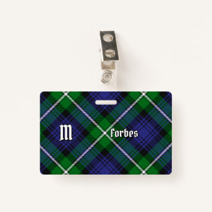Clan Forbes Tartan ID Badge