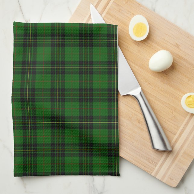 Clan Forbes Tartan  Tea Towel (Quarter Fold)
