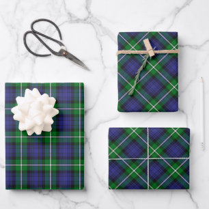 Clan Forbes Tartan Wrapping Paper Sheet