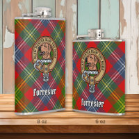 Clan Forrester Crest over Tartan