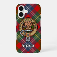 Clan Forrester Crest over Tartan