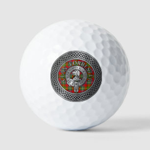 Clan Forrester Foster Crest & Tartan Knot Golf Balls
