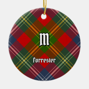 Clan Forrester Tartan Ceramic Ornament