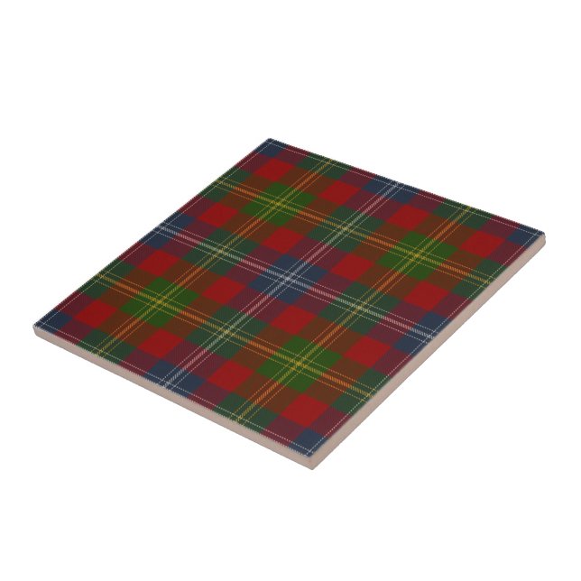 Clan Forrester Tartan  Ceramic Tile (Side)