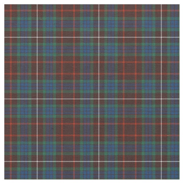 Clan Fraser Ancient Tartan Fabric (Close Up)