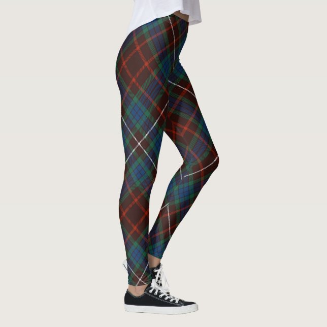 Clan Fraser Ancient Tartan - Rotated Leggings (Right)