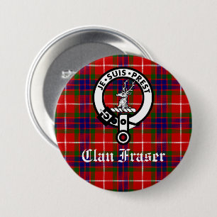 Clan Fraser Crest Badge and Tartan
