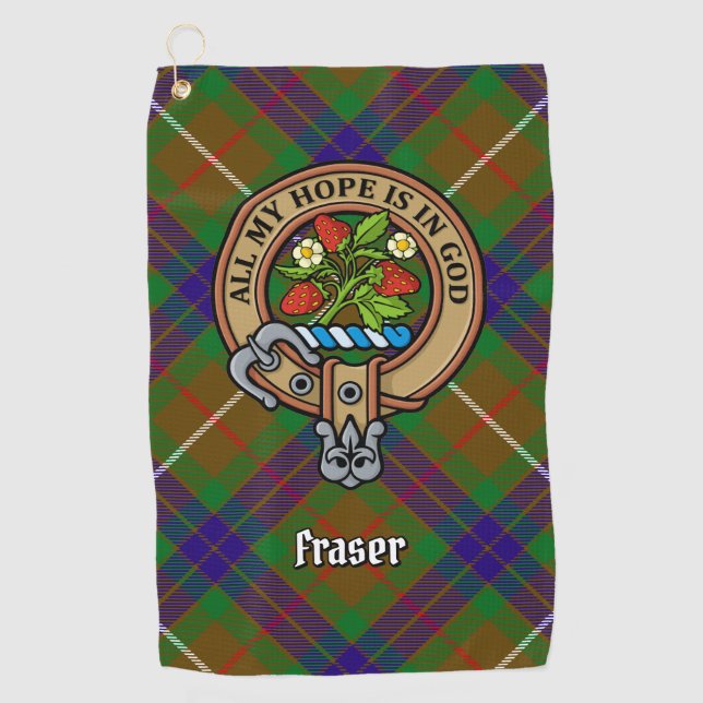 Clan Fraser Crest Golf Towel (Front)