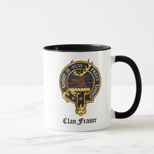 Clan Fraser Crest Mug (Right)