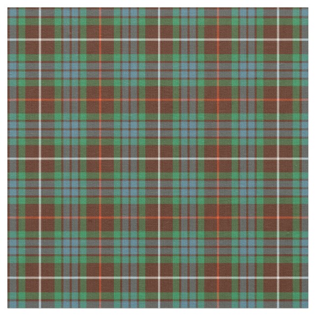 Clan Fraser Hunting Tartan Fabric (Close Up)