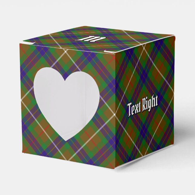 Clan Fraser Hunting Tartan Favour Box (Front Side)