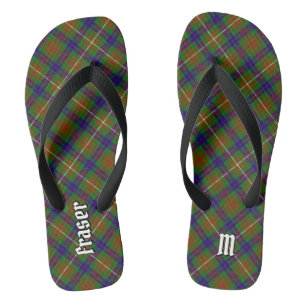 Clan Fraser Hunting Tartan Flip Flops