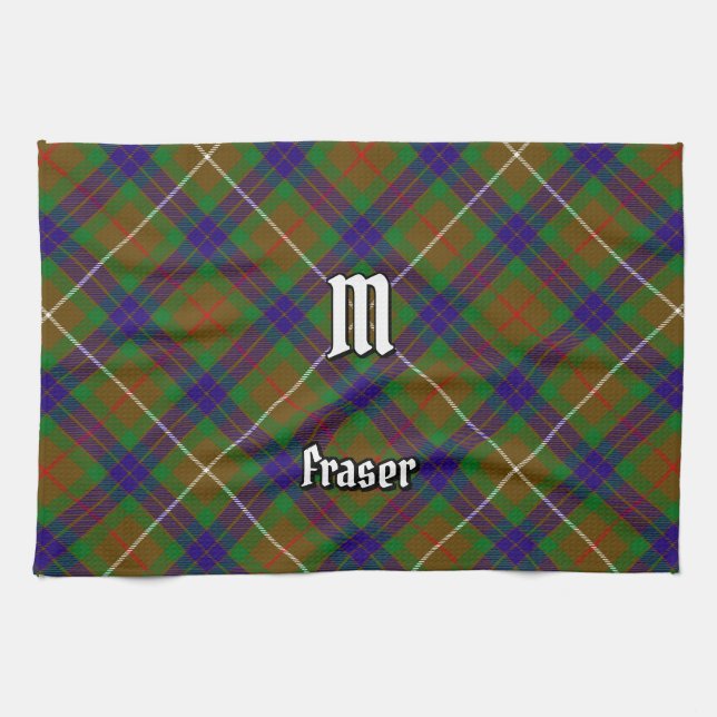Clan Fraser Hunting Tartan Kitchen Towel (Horizontal)