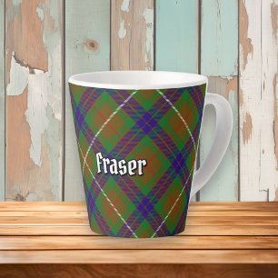 Clan Fraser Hunting Tartan Latte Mug