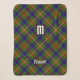 Clan Fraser Hunting Tartan Sherpa Blanket