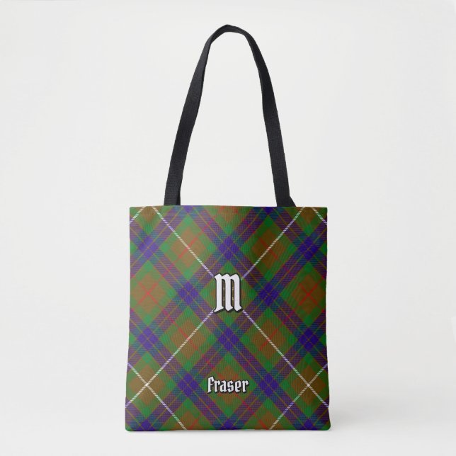 Clan Fraser Hunting Tartan Tote Bag (Front)