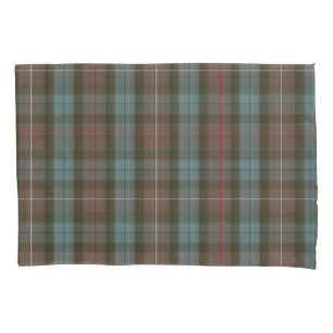 Clan Fraser Hunting Tartan Weathered Pillowcase
