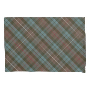 Clan Fraser Hunting Tartan Weathered - Rotated Pillowcase