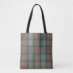 Clan Fraser Hunting Tartan Weathered Tote Bag