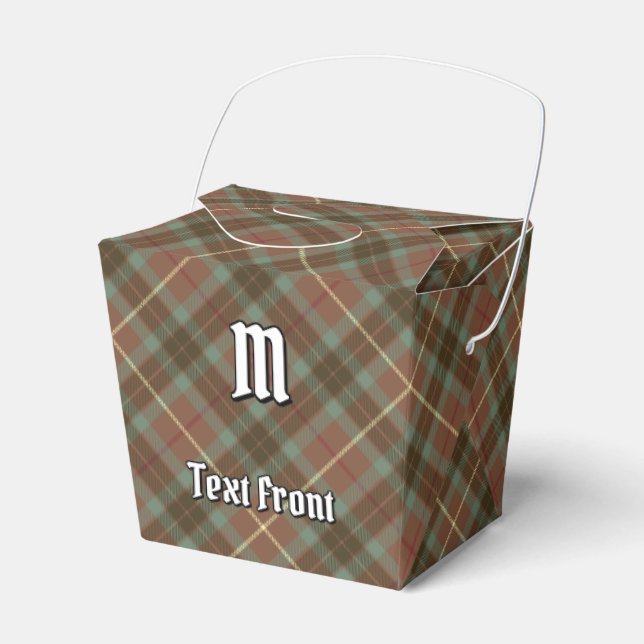 Clan Fraser Hunting Weathered Tartan Favour Box (Front Side)