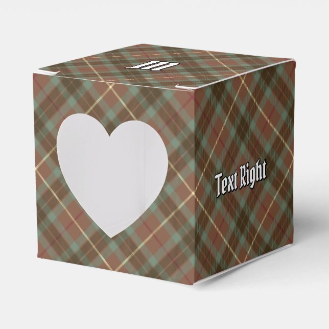 Clan Fraser Hunting Weathered Tartan Favour Box (Front Side)