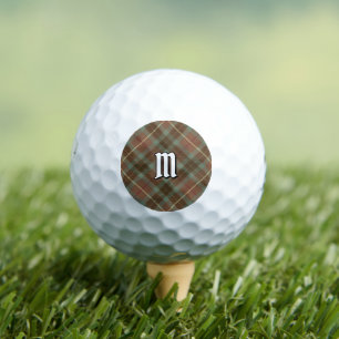 Clan Fraser Hunting Weathered Tartan Golf Balls