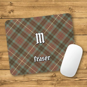 Clan Fraser Hunting Weathered Tartan Mouse Pad