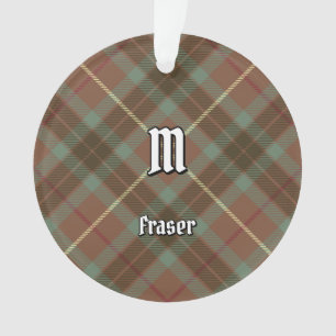 Clan Fraser Hunting Weathered Tartan Ornament