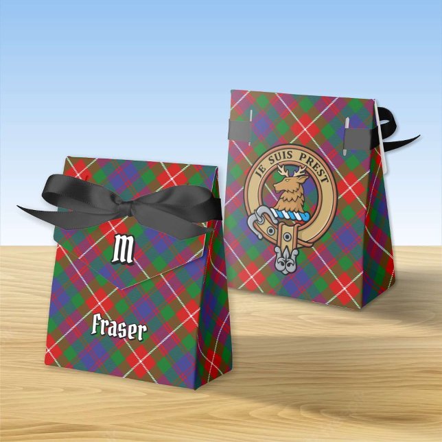 Clan Fraser of Lovat Crest over Tartan Favour Box (Creator Uploaded)