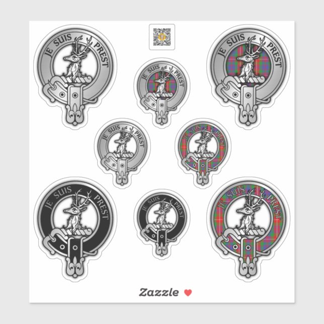 Clan Fraser of Lovat Crest & Tartan (Sheet)