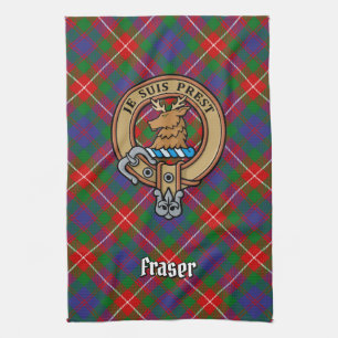 Clan Fraser of Lovat Crest Tea Towel